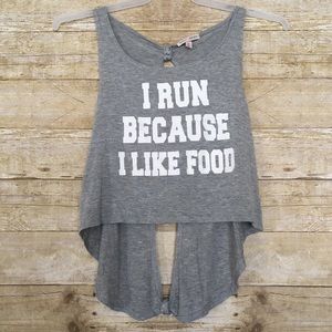 Wish & Whim High Low Crop Tank